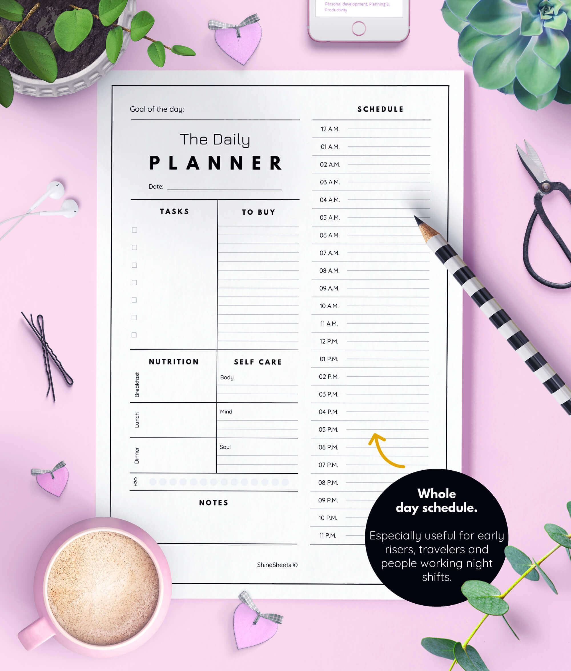 Daily Planner printable