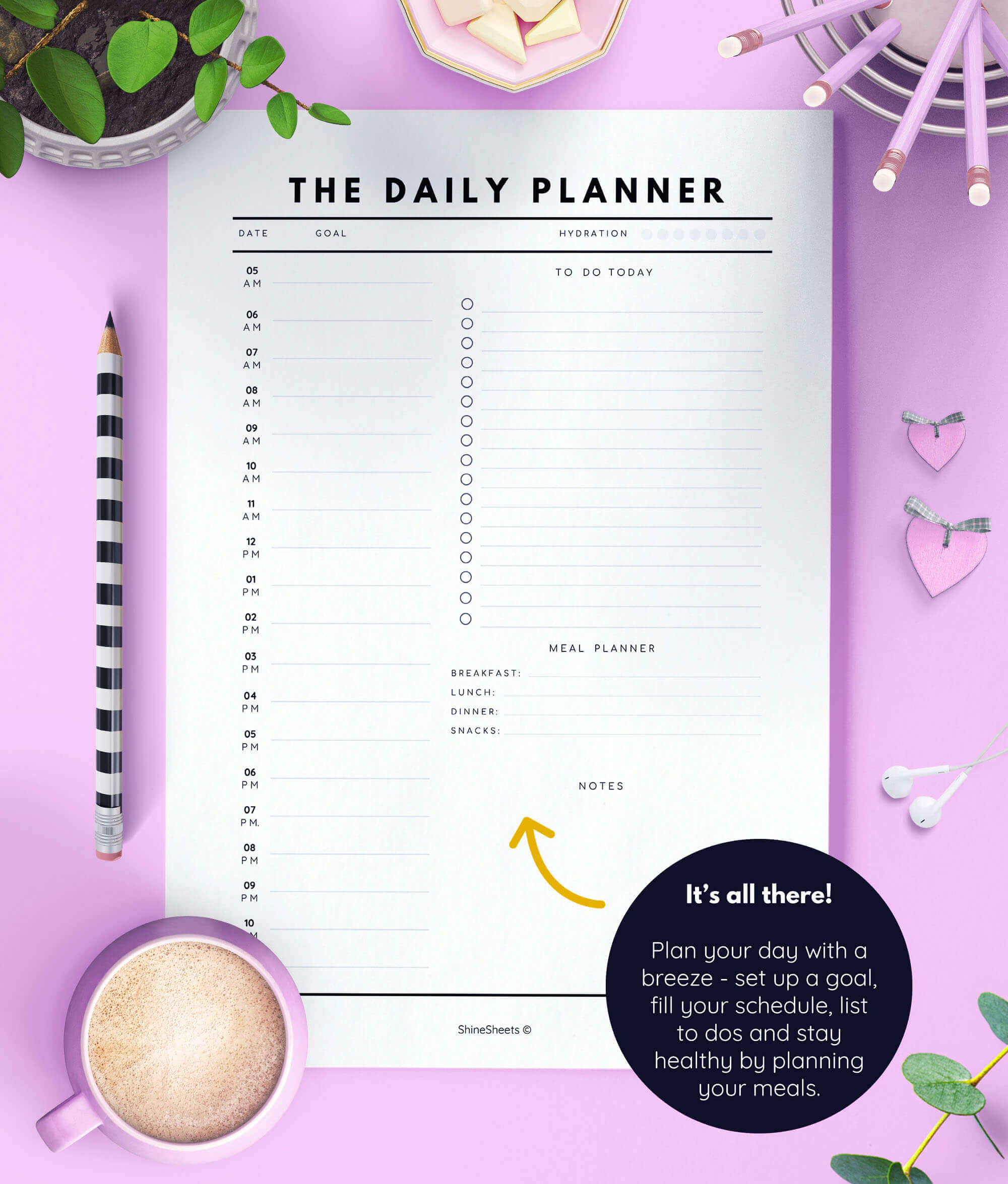 Daily Planner Essentials Printable