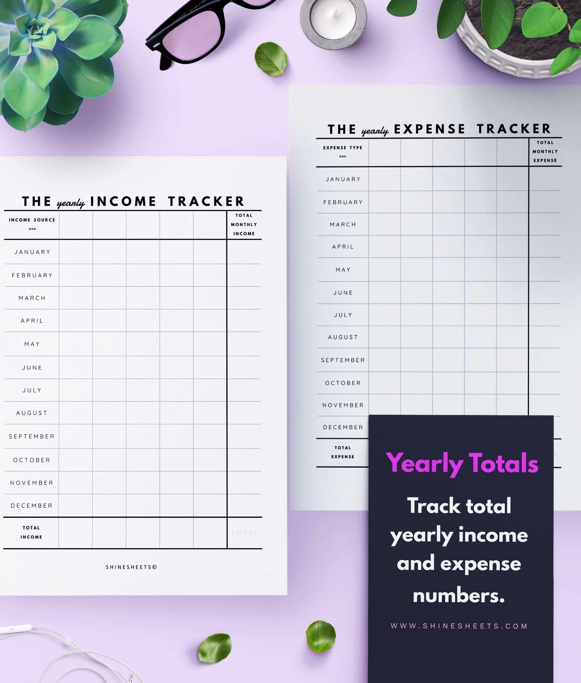 separate page for totals