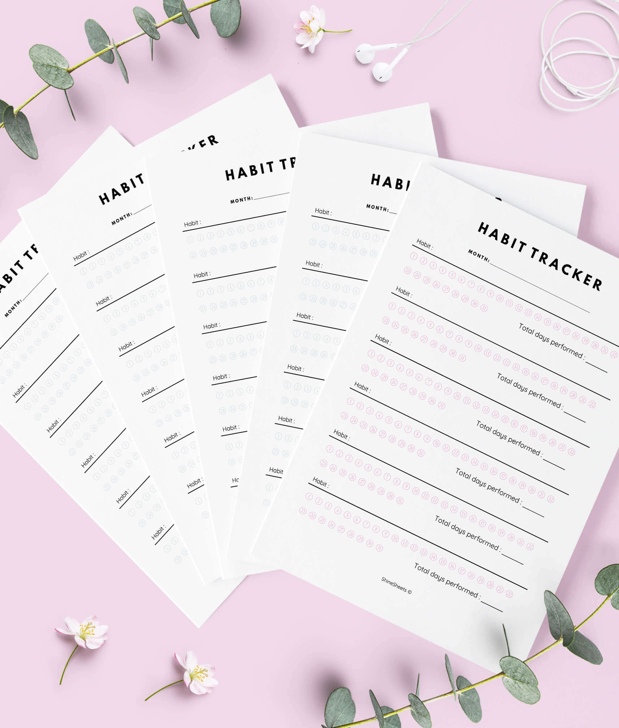 free Habit Tracker Printable