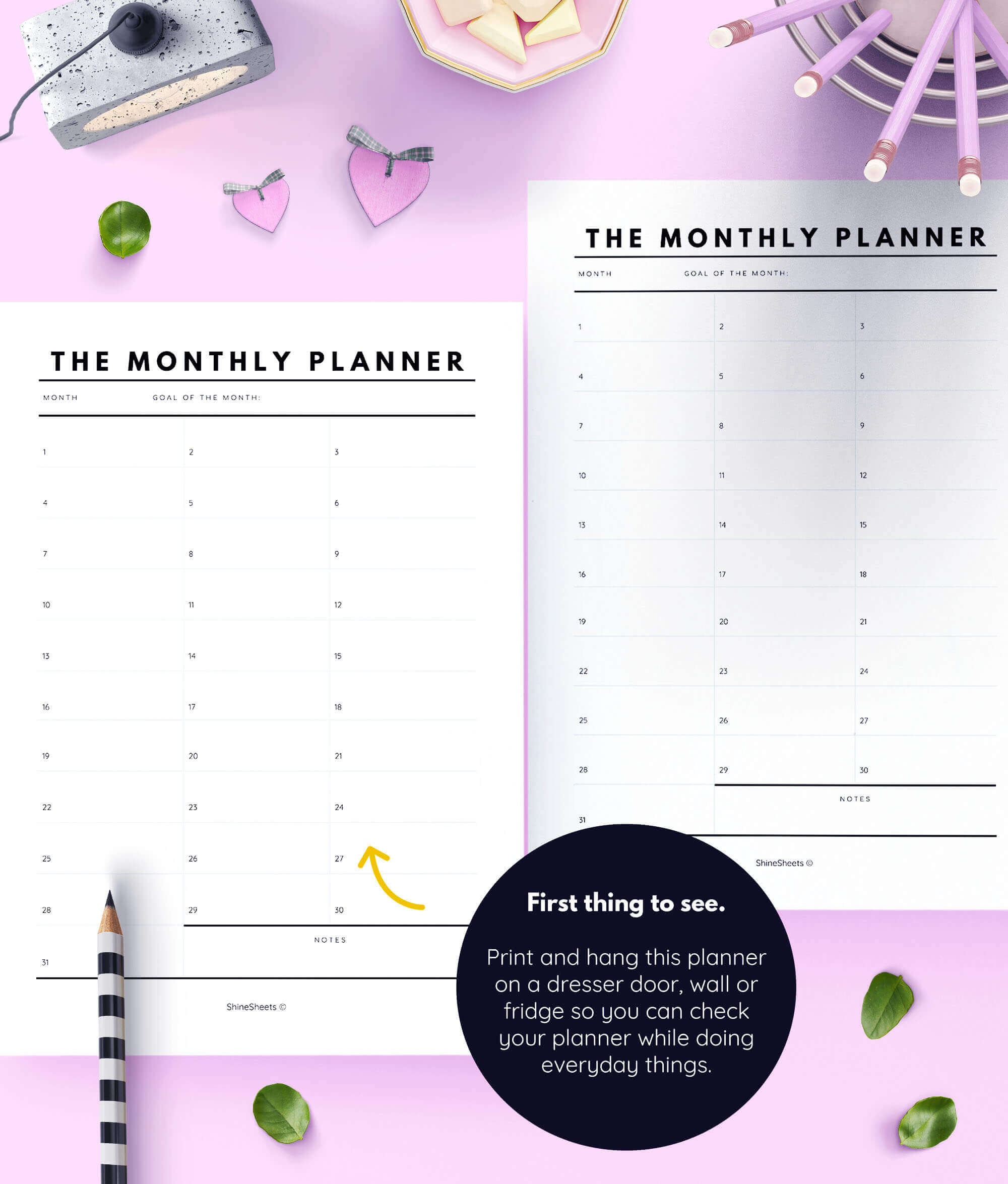 Monthly Planner Printable Essentials