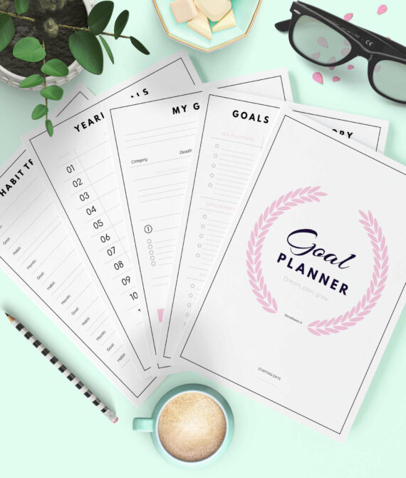 goal planner printable, free