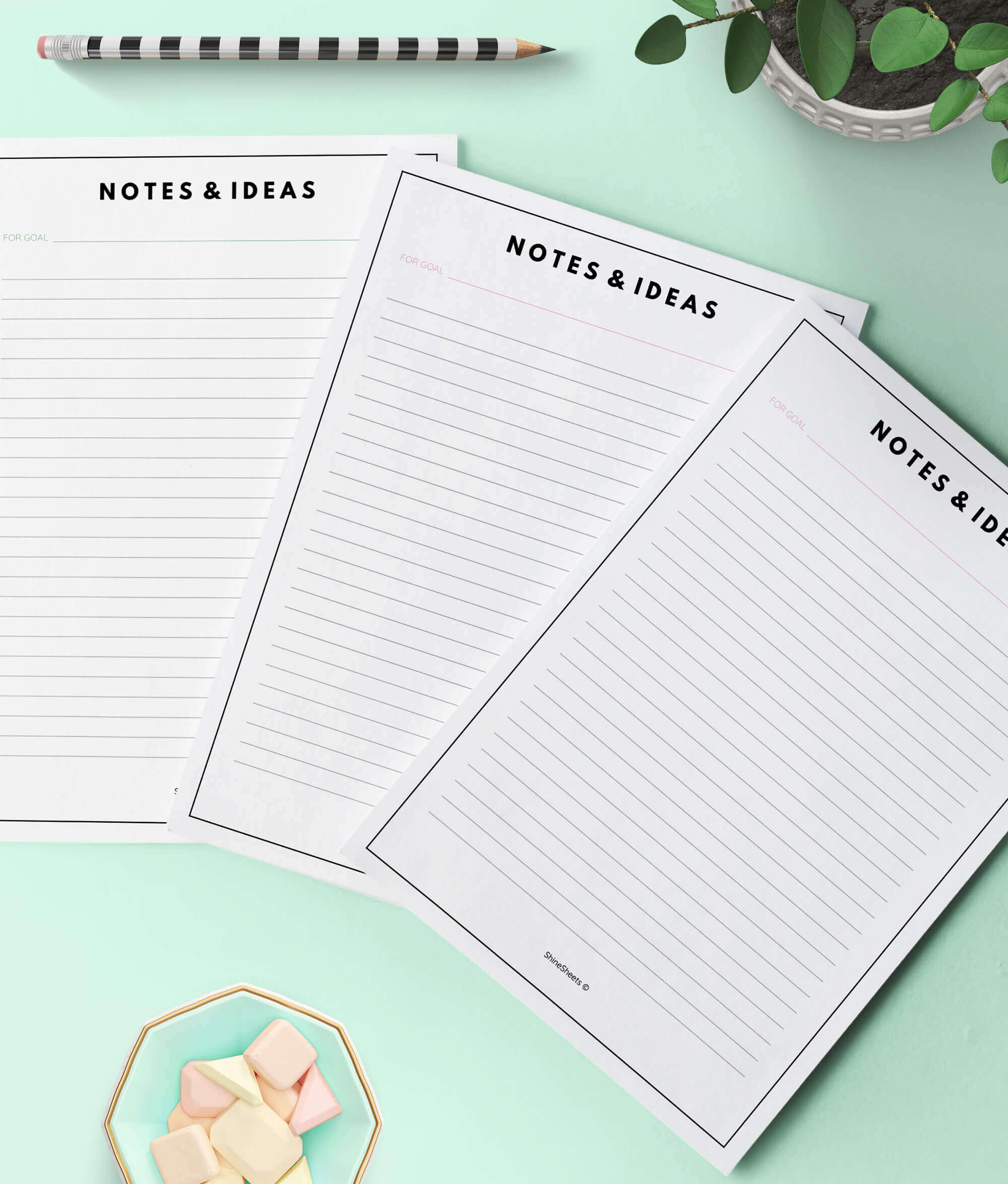 Goal planner Printable