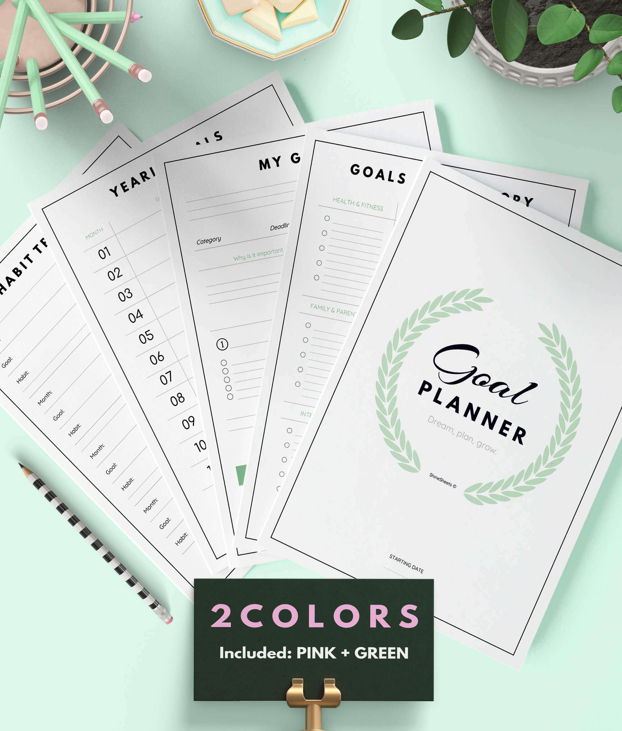 Goal planner Printable