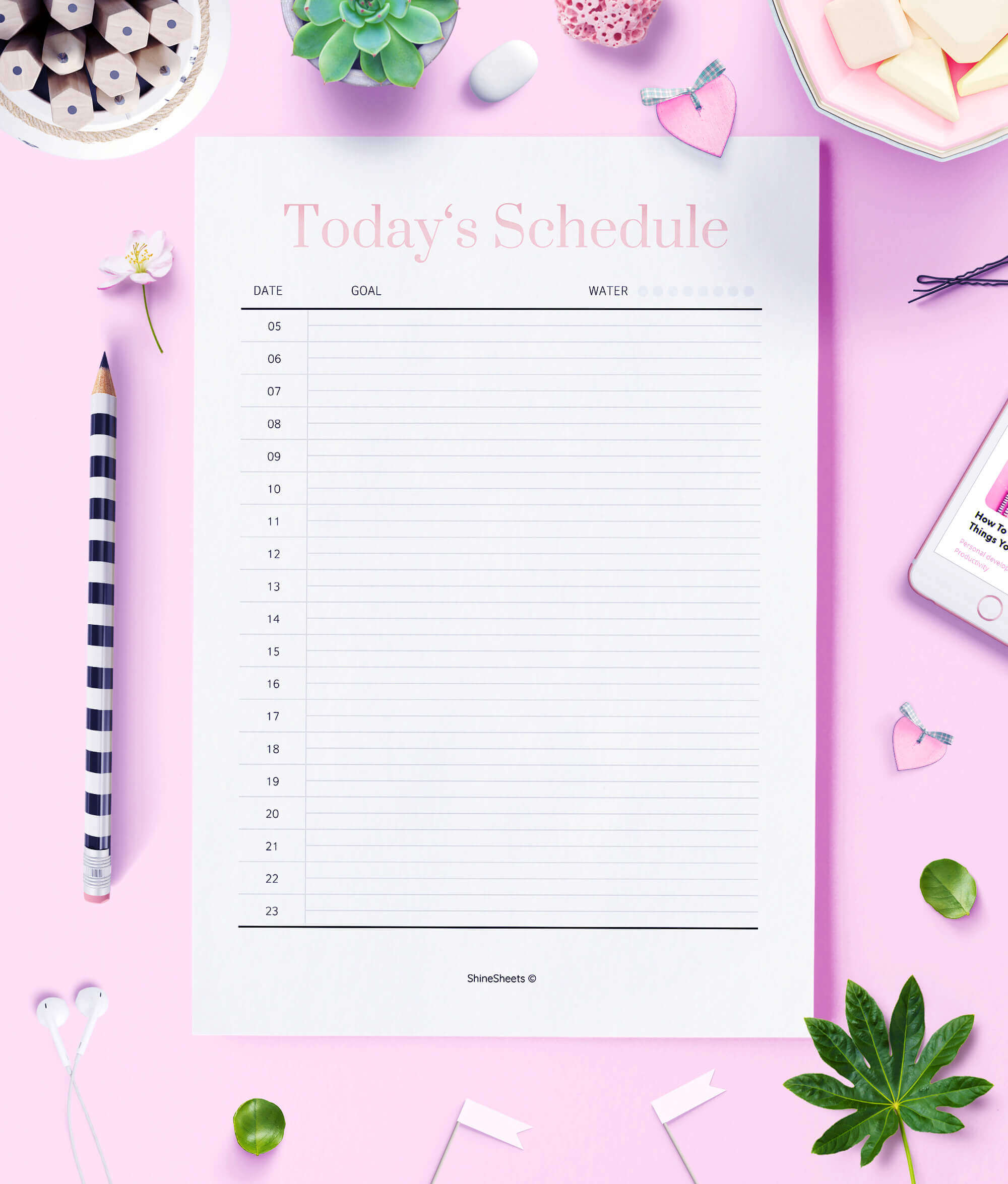 Schedule Planner Printable