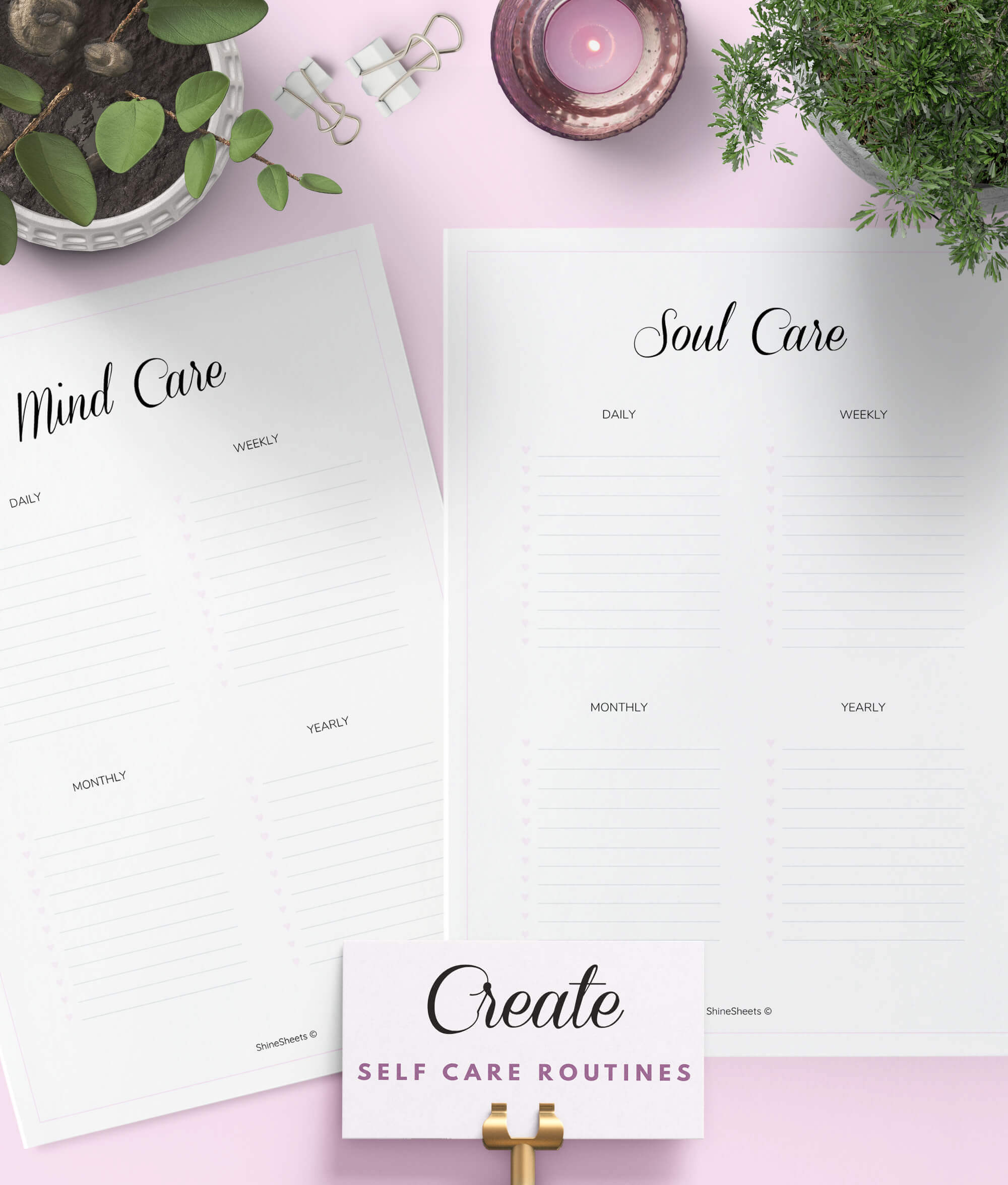 Self Care Planner Printable