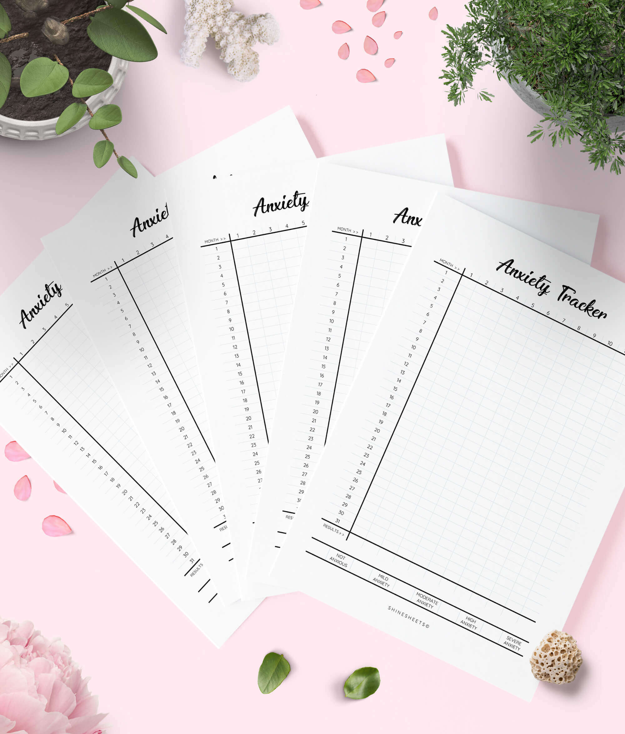 free Anxiety Tracker Printables