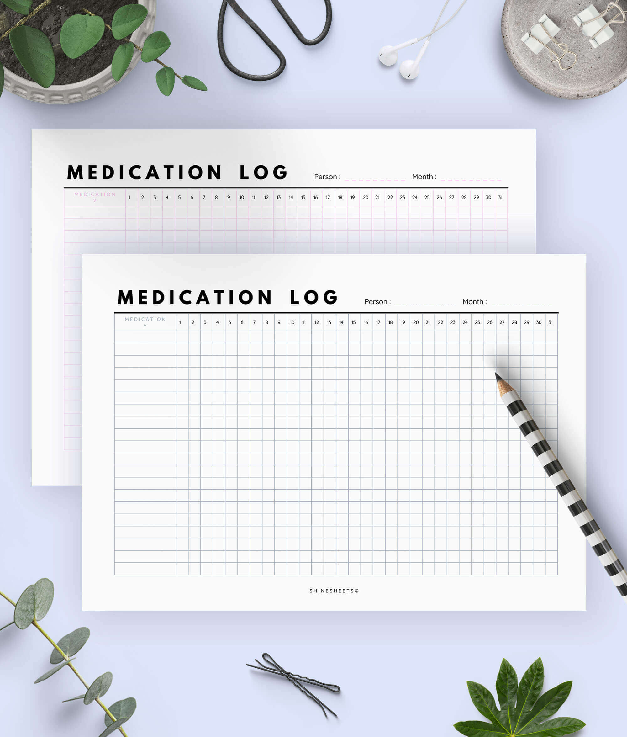 Medication Log Printable Free