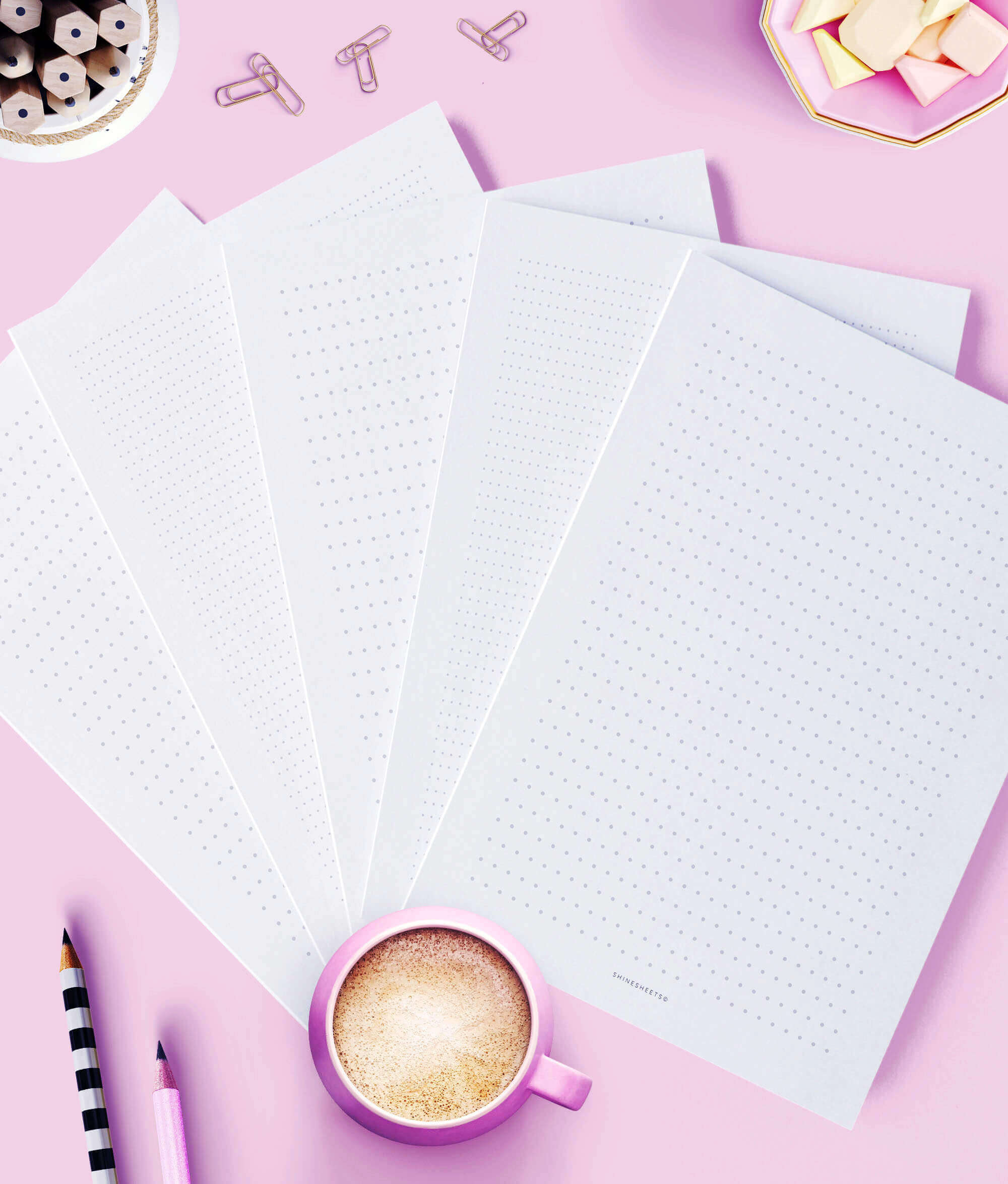 free printable dot paper pages
