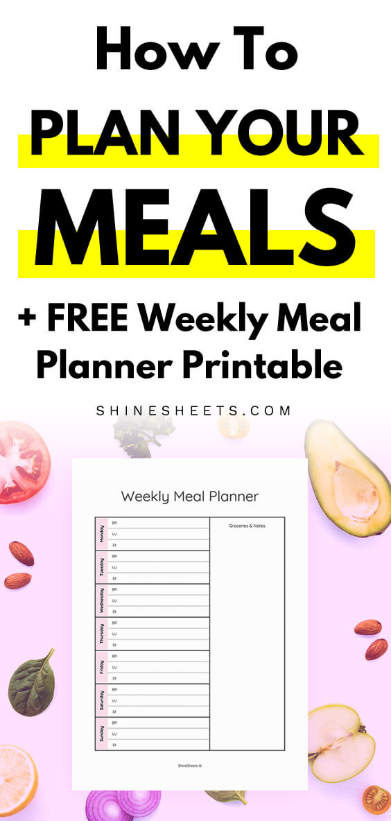 meal planner template example
