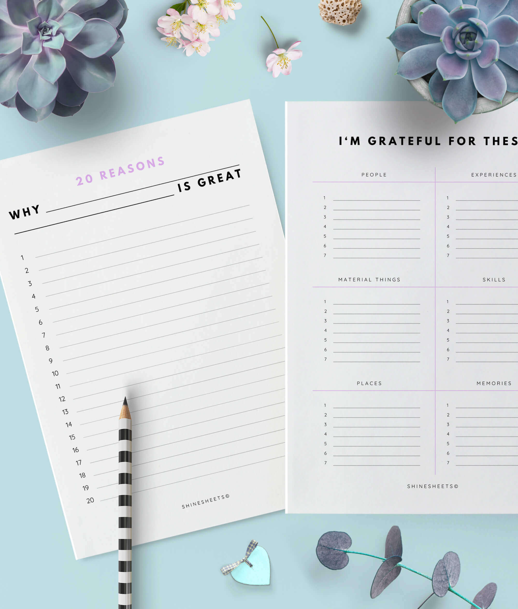gratitude exercises in free printable gratitude journal