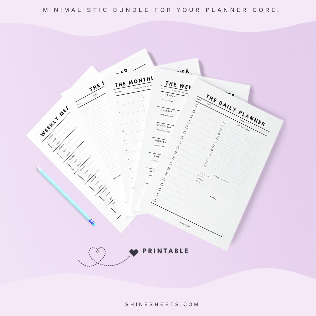 planner printable essential planners