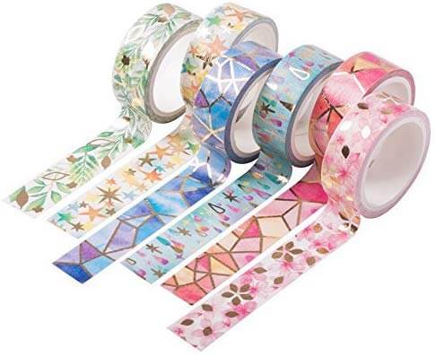 colorful washi tape rolls