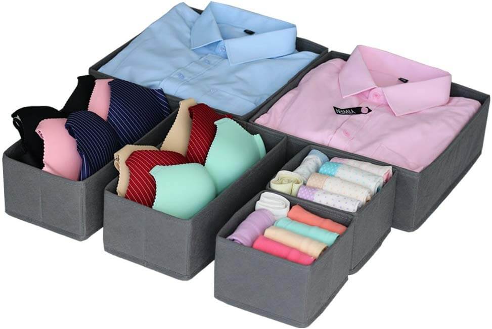 drawer insert boxes as an idea of how to get organized