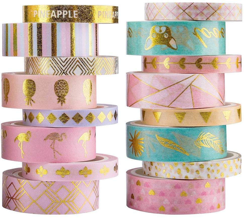 colorful washi tape masking set