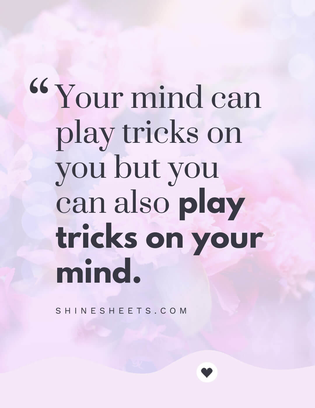 An inspiring quote about the right mindset when working on your personal goals