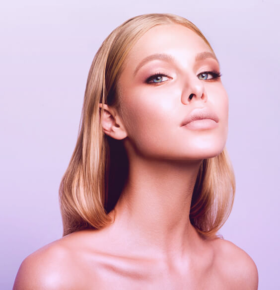 blonde woman with subtle and gentle work makeup