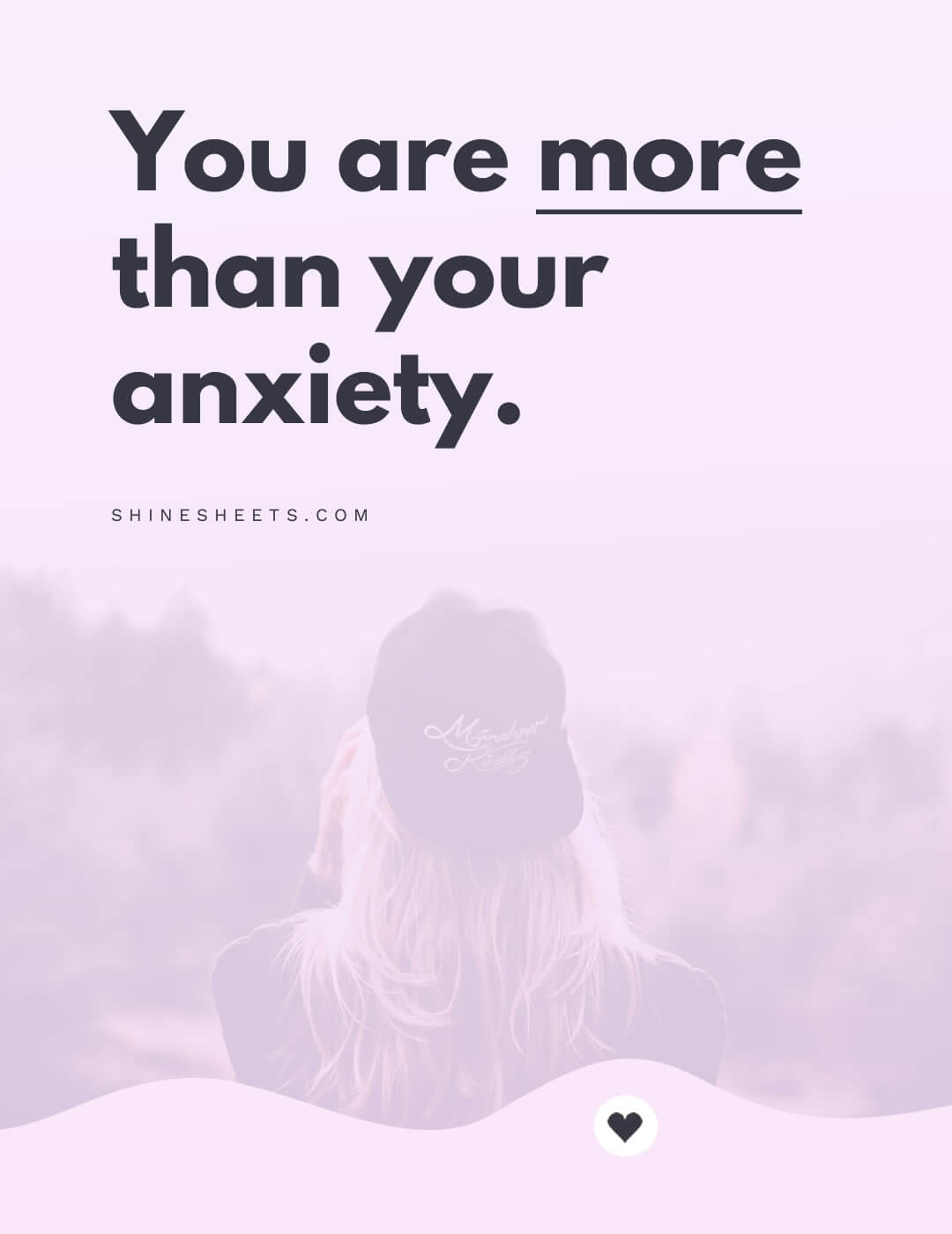 An inspiring quote about personal goals and anxiety