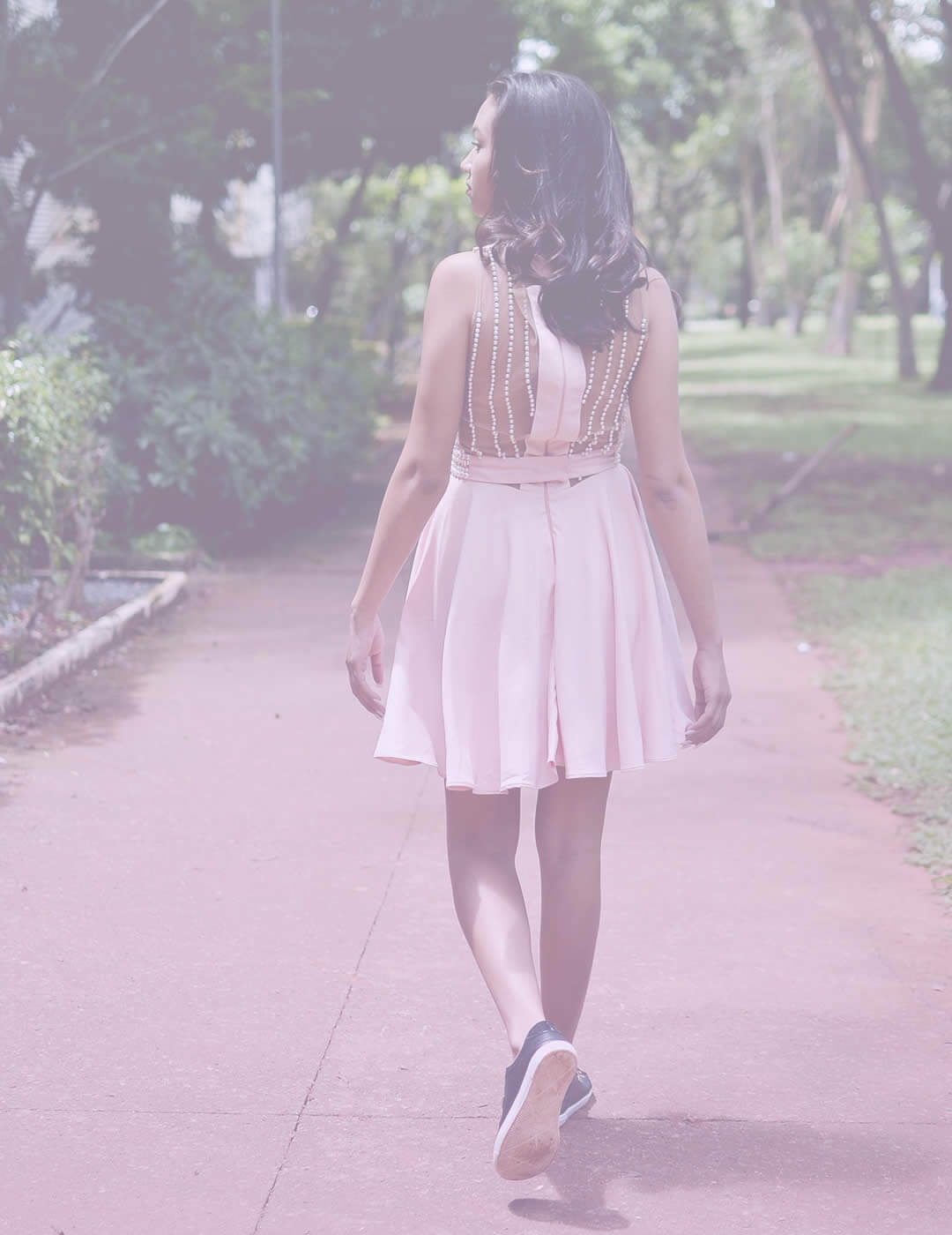 woman going for a walk as part of her mindfulness activities