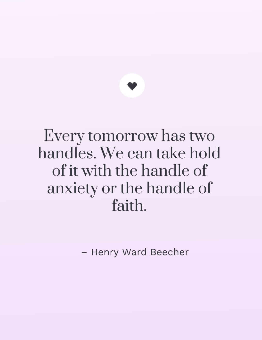 inspiring quote on how to stay positive by choosing faith