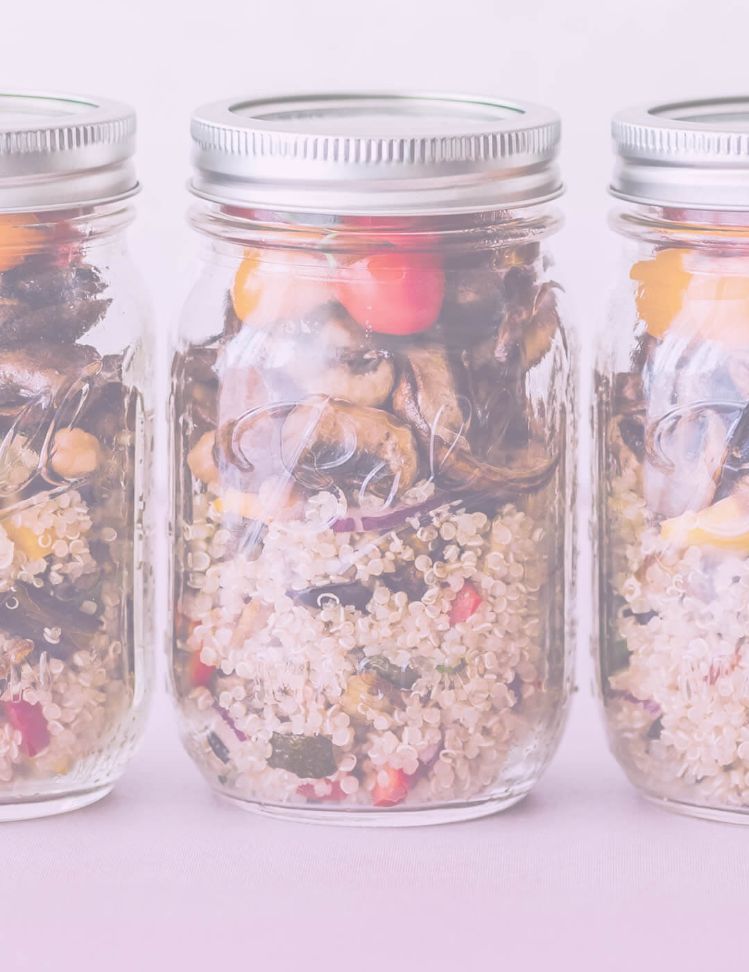 quinoa salad in a jar as one of the best foods for mental health