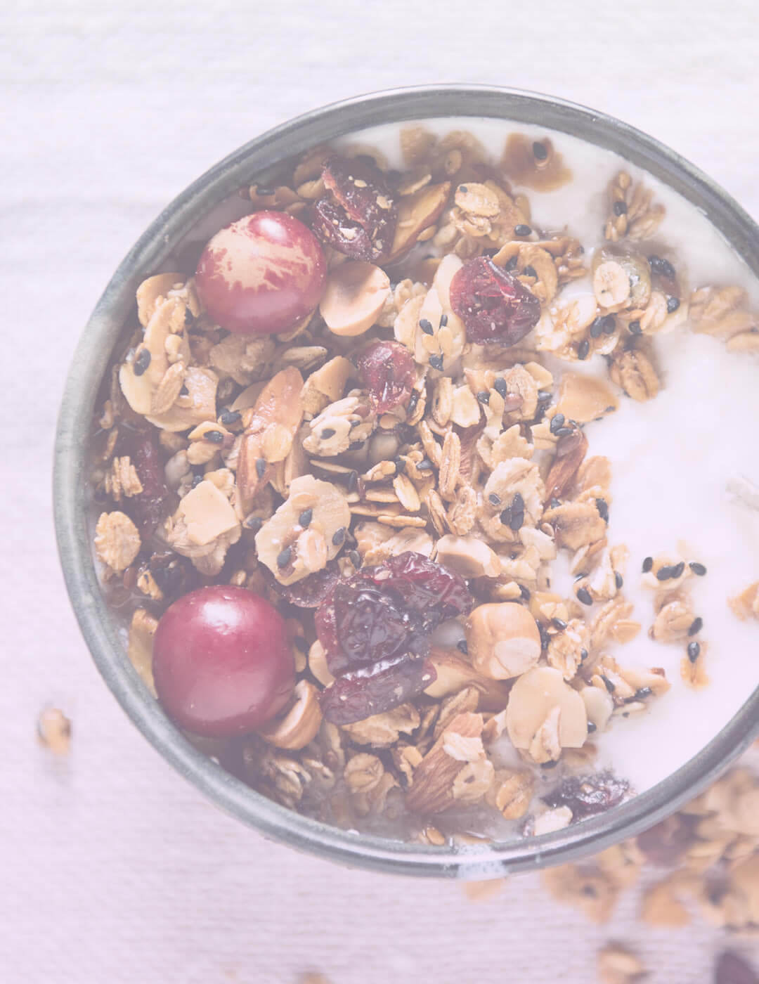 granola with berries and yogurt as one of the best foods for mental health