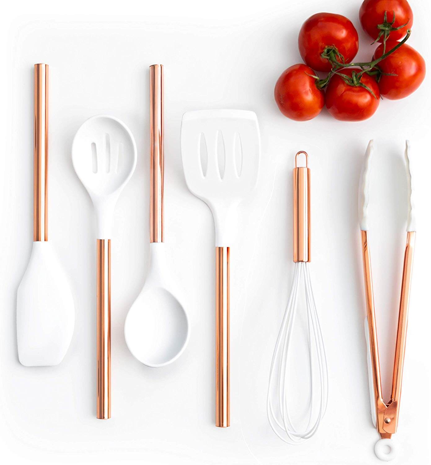 pretty kitchen utensils set on the table