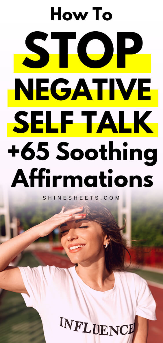 woman looks free after beating negative self talk smiling in the sun
