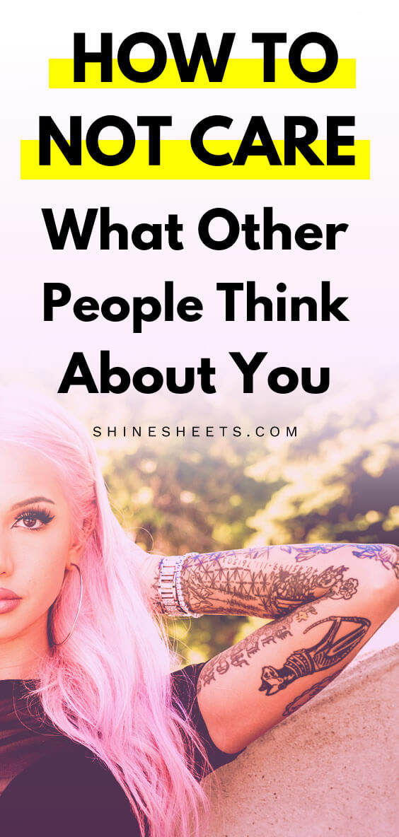 brave woman who doesn't care what other people think