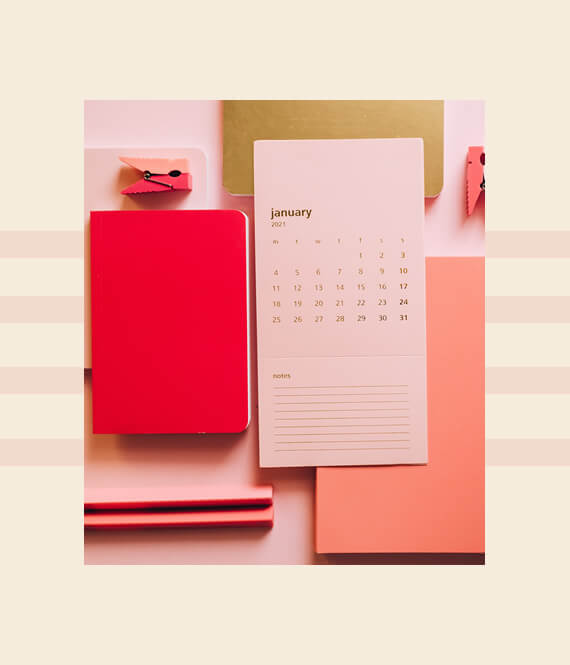 various daily planners and organizers on the table