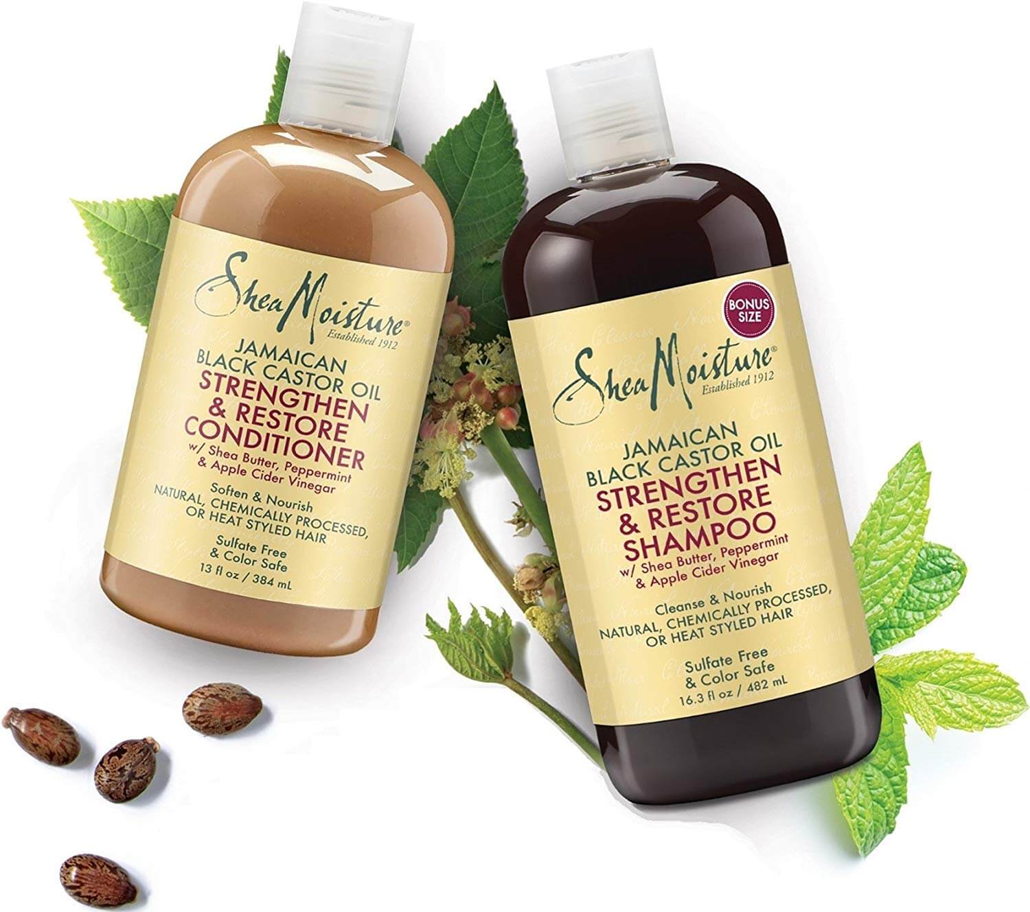 Castor oil shampoo and conditioner - perfect combo to make your hair grow faster