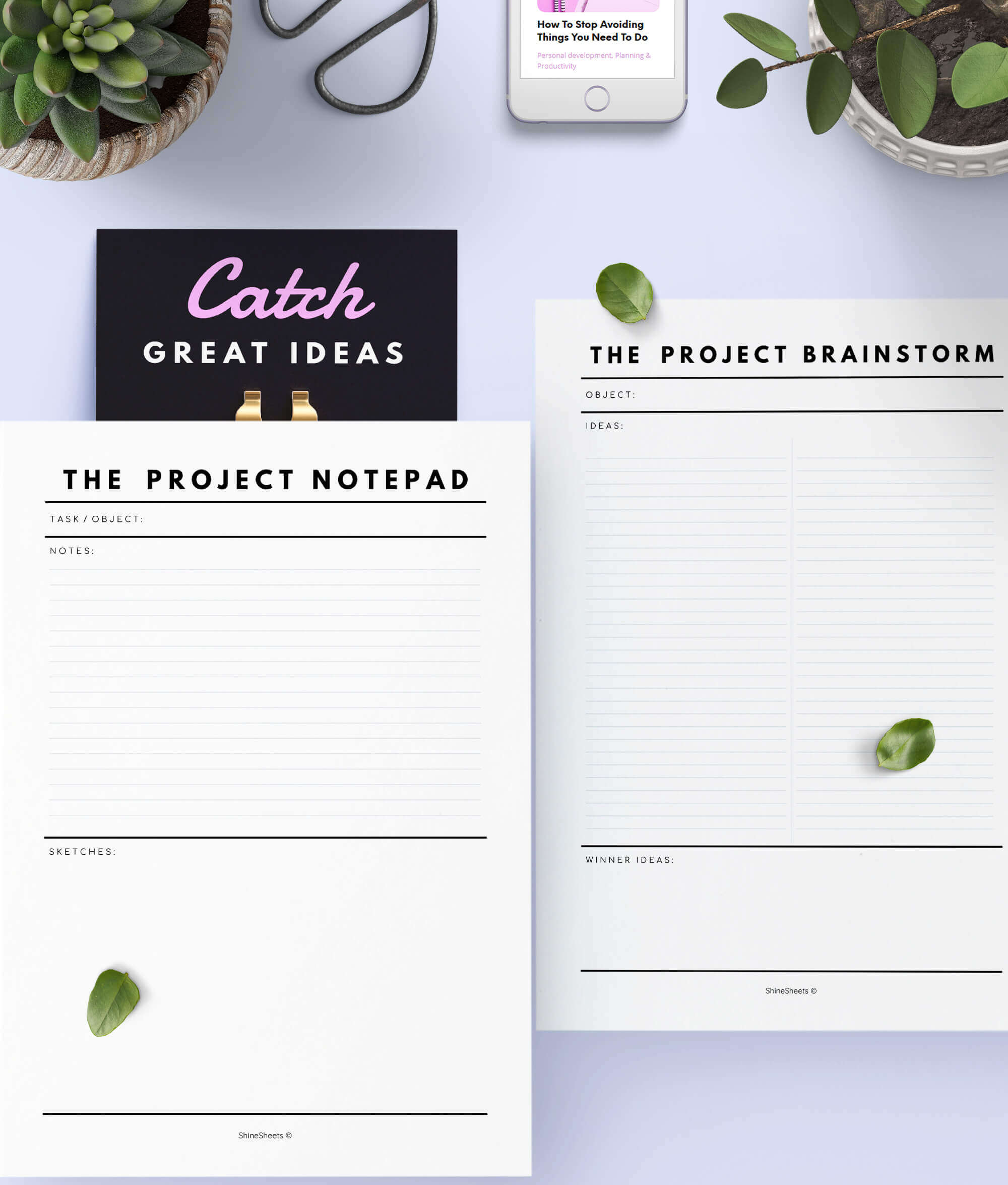 project notes and brainstorming