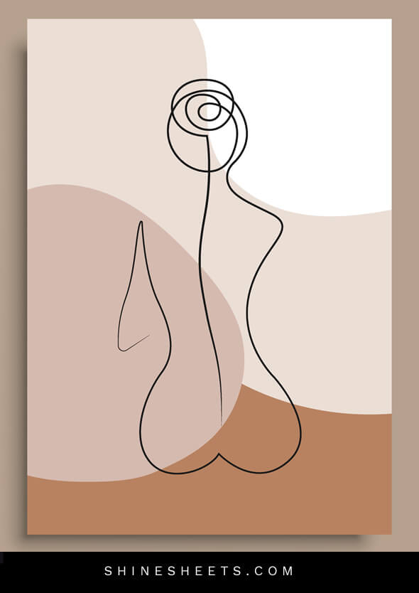 art illustration concept of how to love yourself and your body