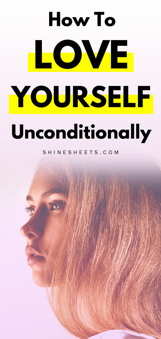 pretty woman as a concept image of how to love yourself