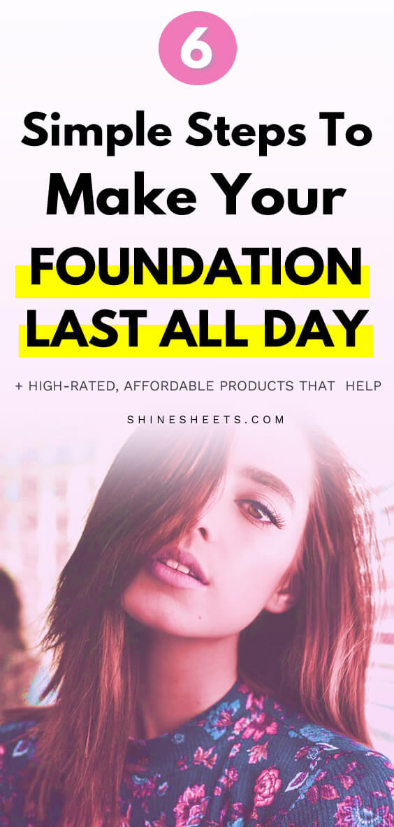 young pretty girl with flawless foundation