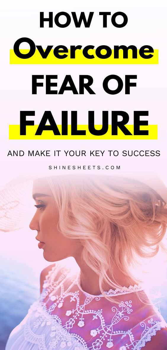 beautiful blonde woman who has overcome fear of failure