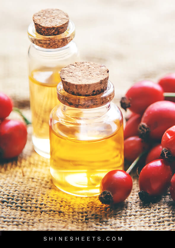 rosehip oil for face and rosehip berries