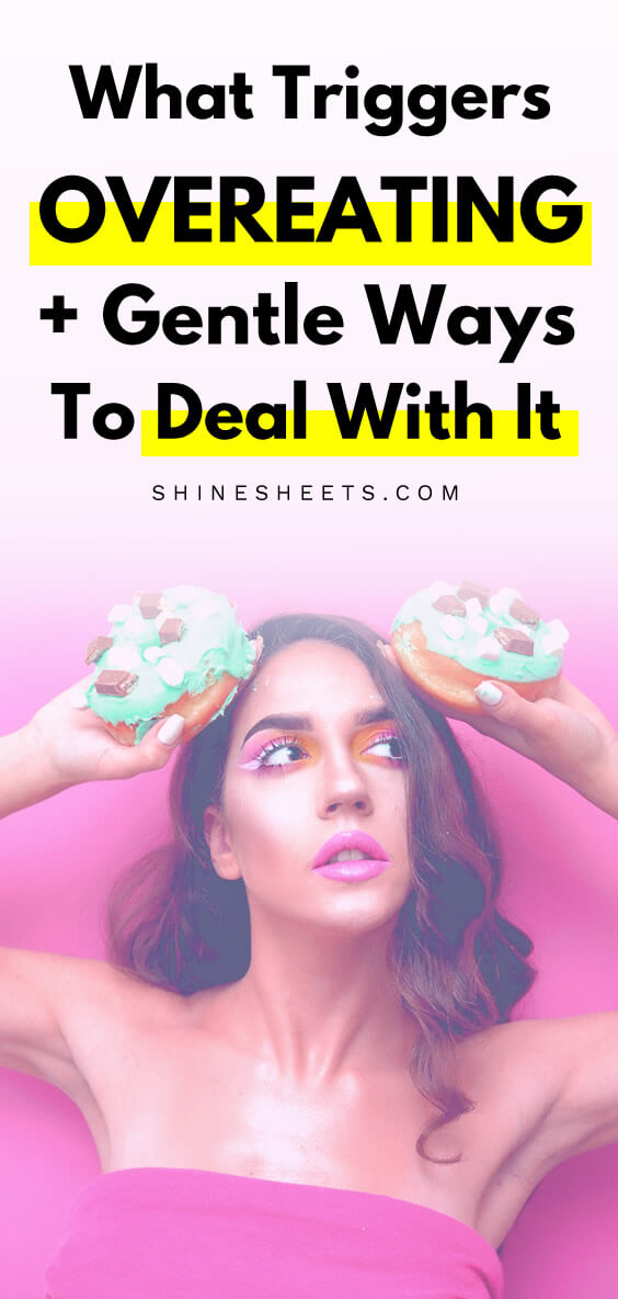 woman with doughnuts as a concept image on how to stop binge eating