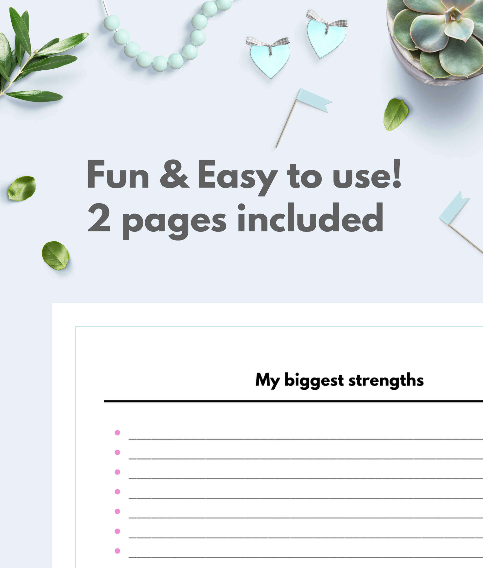 Confidence Printable exercise