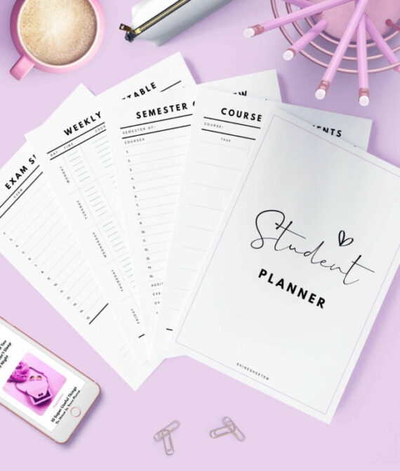 Free Student Planner Printable by shinesheets