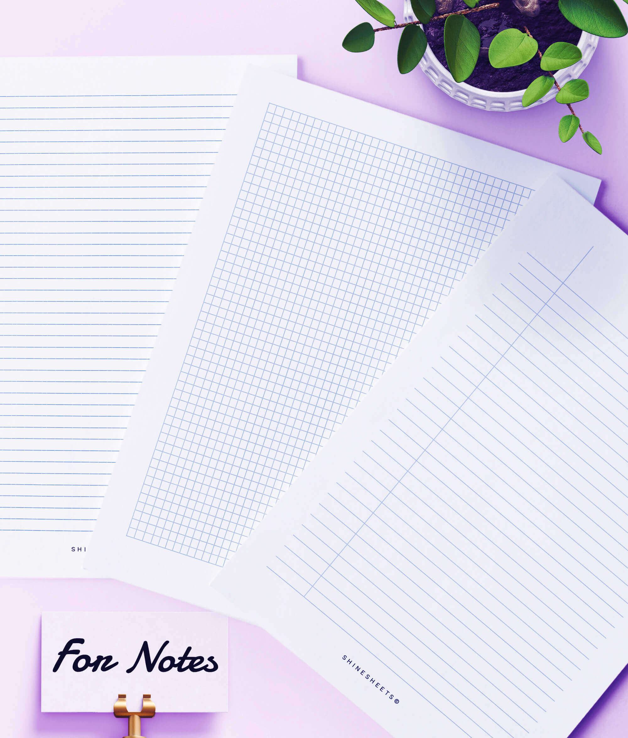 note pages in free student planner printable pages