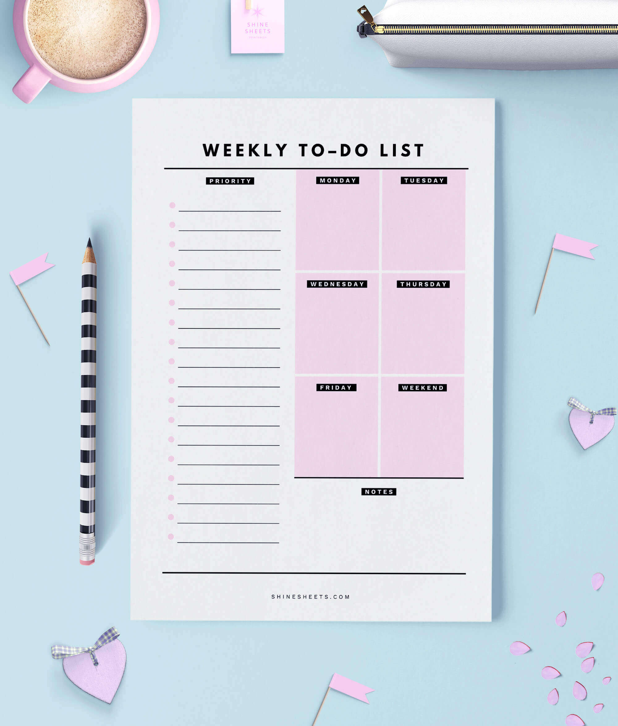 Weekly To Do List Printable