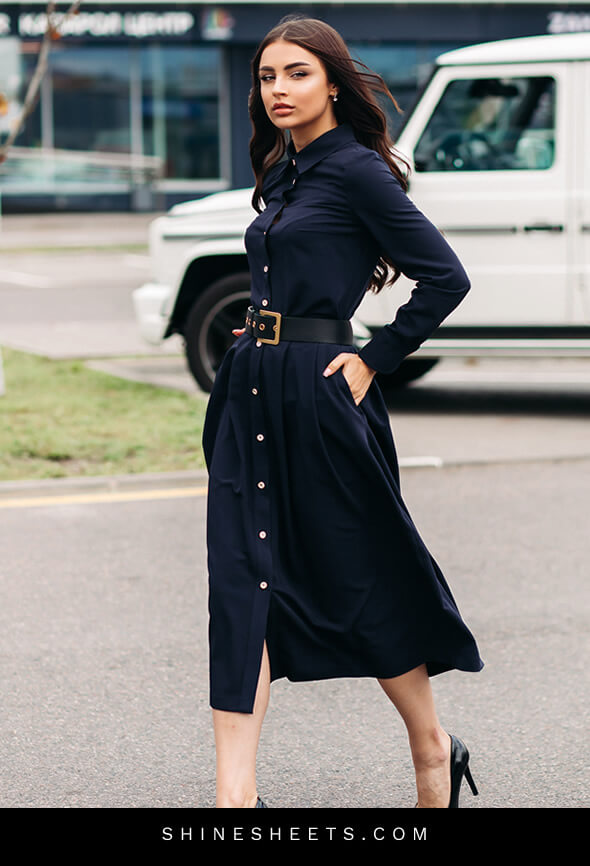 stylish high-class woman walking on the street