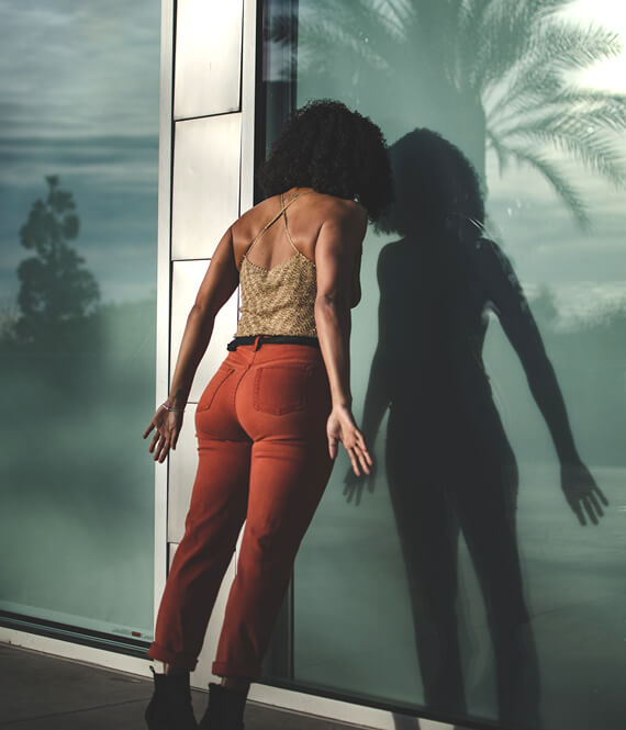 woman experiencing second hand stress
