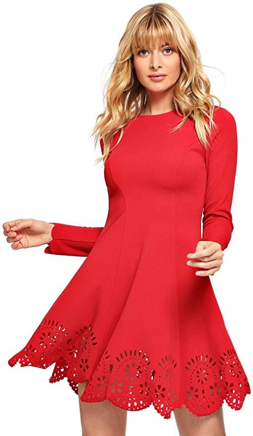cute red dress for a date