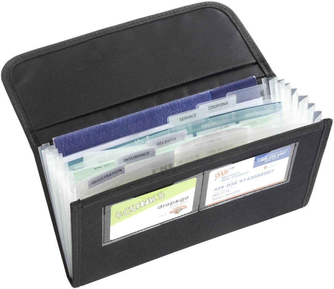 document organizer for car organization