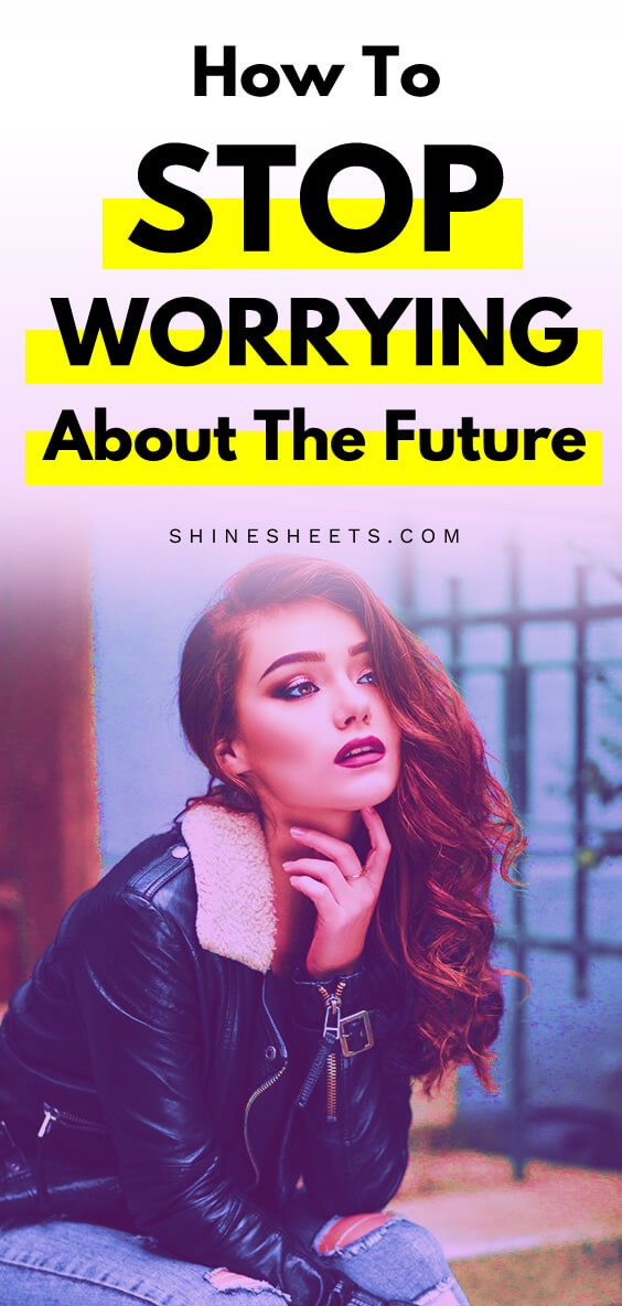 Beautiful woman sits outside and is worrying about the future