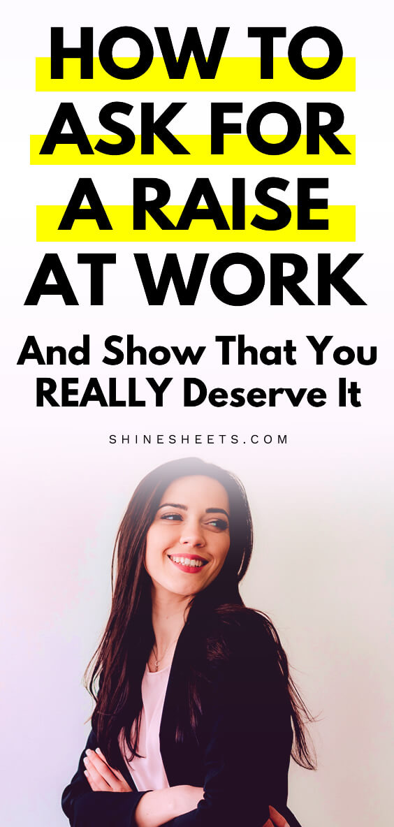 Confident woman smiling before asking for a raise at work
