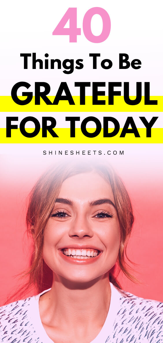 grateful, smiling girl face
