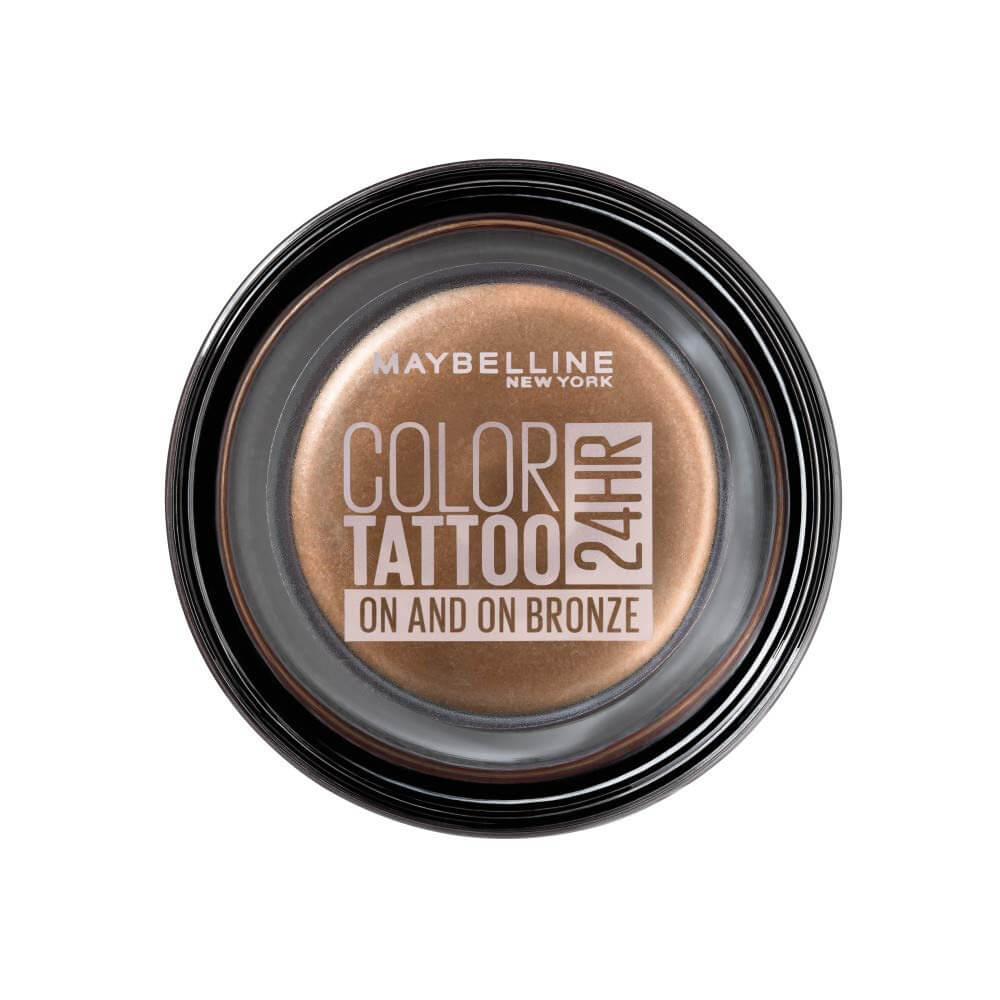 Bronze piece of natural eyeshadow color
